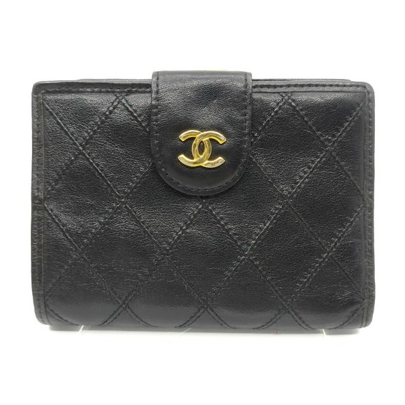 CHANEL Handbags - Authentic Chanel  Bicolore Coco Mark Leather Wallet
